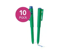 J800 DetectaPen met clip groen blauwe inkt detecteerbaar 10 stuks