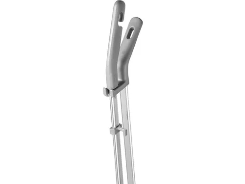 Vikan ErgoClean 559518 stoffer en blik set met lange steel lichtgrijs