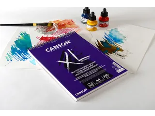 Mixed mediapapier Canson XL Fluid Mixed Media 30vel 250gr A4 extra wit - 3