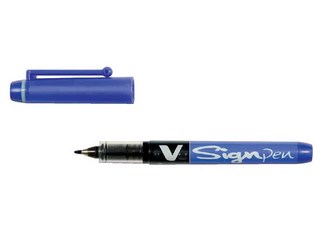 Feutre Pilot V-Sign pointe moyenne 2mm Bleu