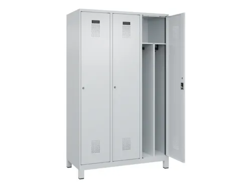 locker voor scheiding van kleding,HxBxD 1950x1200x500mm,3vak