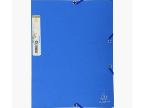 Elastomap Exacompta Forever A4 3 kleppen 380gr karton Lichtblauw