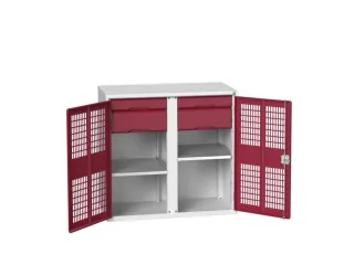universele kast,HxBxD 1000x1050x550mm,2xStalen bodem,4lade(n) - 1