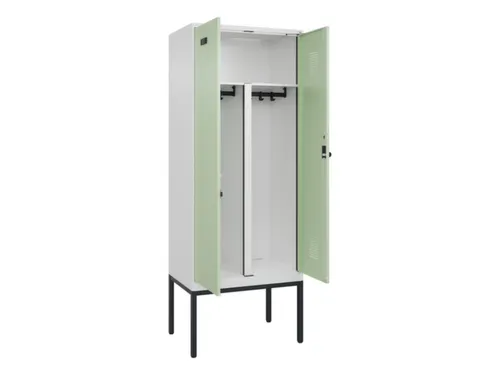 PBM-locker,HxBxD 2120x800x500mm,2vak,vak B 400mm,draaigrendel