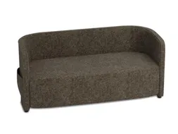sofa,2-zits,stof bruingrijs,HxBxD 760x1570x760mm,2zijvakken