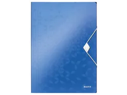 Elastomap Leitz WOW 3-kleps A4 Polypropyleen blauw