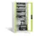 acculaadkast,HxBxD 1950x930x500mm,15stekkerdozen 230 V,ventilator