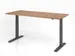 Bureau assis-debout électrique 700-1200x1800x800mm noyer/graphite
