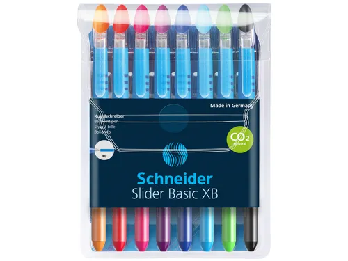 Rollerpen Slider Basic Colours extra breed etui à 8 stuks