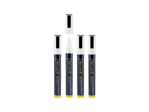 Krijtstift Securit Sma-510 Schuin 2-6mm Wit 4 Stuks