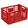 Euronorm Stapelkrat Pe 320x600x400mm 63liter Open Rood