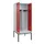 PBM-locker met bank,HxBxD 2120x800x815mm,2vak,vak B 400mm,draaigrendel
