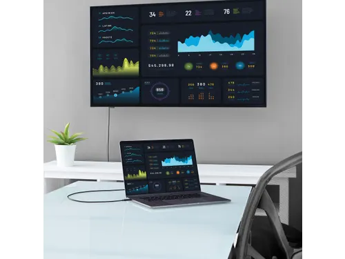 2 meter USB-C naar HDMI kabel 4K 60Hz HDMI 2.0 video adapter kabel