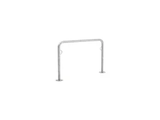 fietsbeugel,L 1250mm,staal,ronde buis,m. stalen ogen,v. vastschroeven - 1