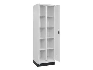 wasgoedverdeelkast,HxBxD 1950x600x500mm,vak B 300mm,draaigrendel - 2