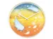 Wandklok Nextime dia 30cm multicolour kunststof Feathers
