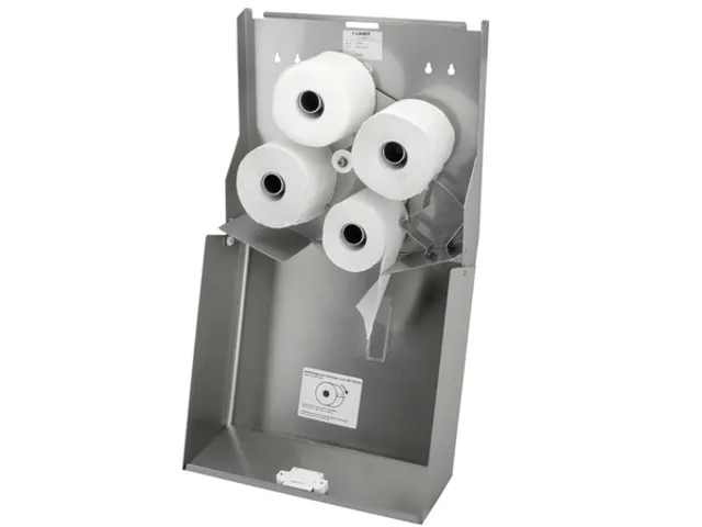 Toiletpapier Dispenser FFP RVS Voor 4 Rollen