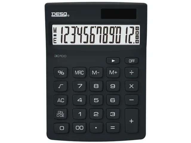 Rekenmachine Desq Compact zwart