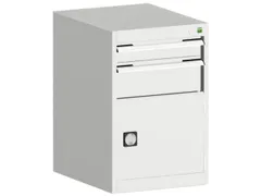 ladekast HxBxD 800x525x525mm 2laden RAL7035 front RAL7035