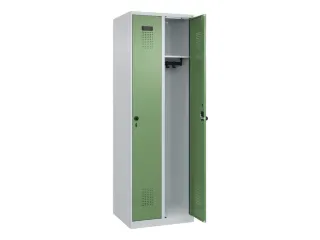 locker,HxBxD 1850x600x500mm,2vak,vak B 300mm,draaigrendel - 2