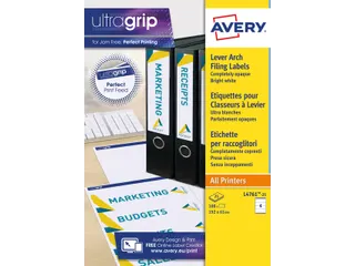 Avery L4761-25 Rugetiket 61x192mm Zelfklevend Wit 100 stuks - 1