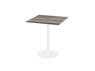bistrotafel,HxBxD 730x700x700mm,rechthoekig,schotelvoet wit - 1