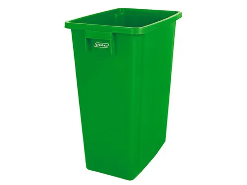 afvalverzamelaar,60l,HxBxD 580x320x460mm,romp PP groen,gesloten