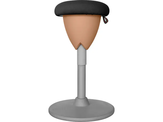 Ergonomische Zit-Sta Kruk Zwart