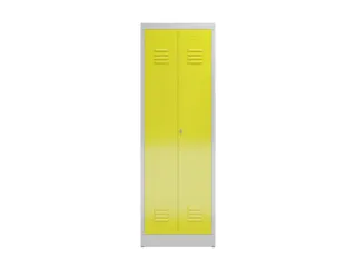 garderobekast HxBxD 1800x590x500mm 2vak klink RAL7035 RAL1018 - 2