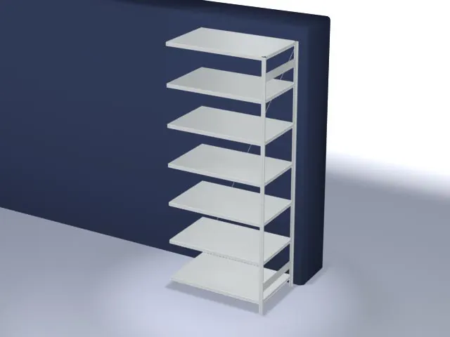 systeemstelling,aanbouwveld,HxBxD 3000x1310x835mm,vakl. 190kg