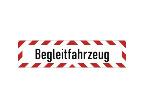 aanwijzingsbord,Ondersteunend voertuig,folie,rood/wit/zwart