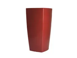 plantenpot,trapeziumvormig,PE,robijnrood,HxBxD 700x360x360mm