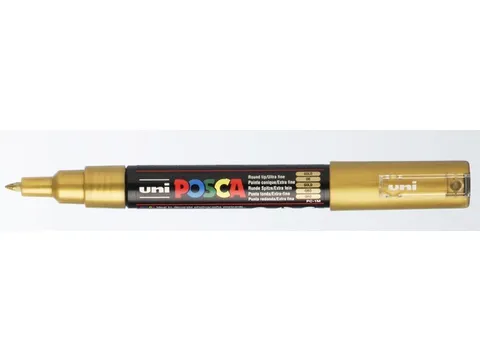 Verfstift Posca PC1MC Extra Fijne punt 0,7-1,0mm goud