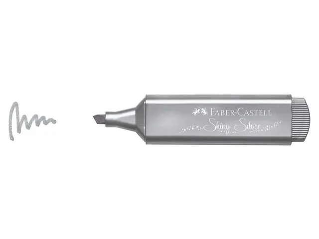 Tekstmarker Faber Castell Metallic zilver