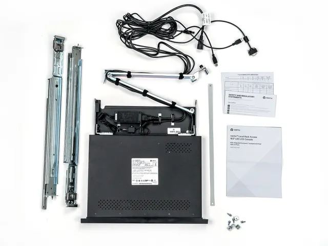 19”-LCD-console voor toegang tot lokale rack, USB KB, 2 USB PASS-FRA