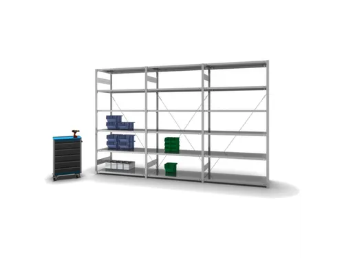 systeemstelling,grondveld,HxBxD 2500x1360x635mm,vakl. 190kg