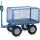 Handtrekwagen 6434PZ 750kg 1135x795mm draadgaas polyurethaan trekoog