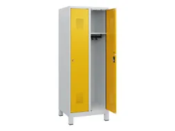 schoollocker,HxBxD 1630x600x500mm,2vak,vak B 300mm,cil.-slot,voeten