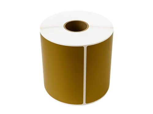Gekleurde verzendlabels op rol 102x152mm Goud 2800 etiketten