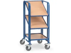 Eurobakkenwagens 2381 250kg 3 Etages Hout 410x610mm Ral5007