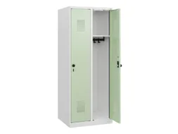 schoollocker,HxBxD 1530x600x500mm,2vak,vak B 300mm,draaigrendel