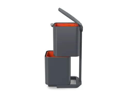 Afvalbak Intelligent Waste Totem Compact 40 Liter Grijs