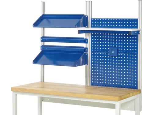 opbouwelement,v. werkbank,HxBxD 1130x1500x350mm,draagverm. 100kg,staal