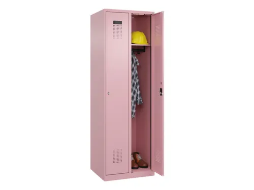 locker,HxBxD 1850x600x500mm,2vak,vak B 300mm,cil.-slot,staand op vloer