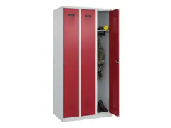 locker,HxBxD 1850x900x500mm,3vak,vak B 300mm,cil.-slot,staand op vloer