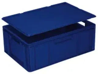 OUTLET Deksel Voor Euronorm Stapelkrat Lxb 600X400Mm Blauw - 1
