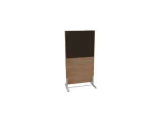 scheidingswand,HxB 1545x800mm,NT-cherry,BN2036-bruin - 2