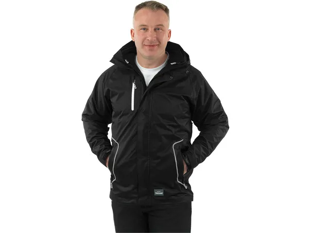 Blouson de travail Trojan 3-en-1 noir imperméable Taille XS