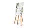 Chevalet bois dur marron clair pour tableau noir/panneau imprimé