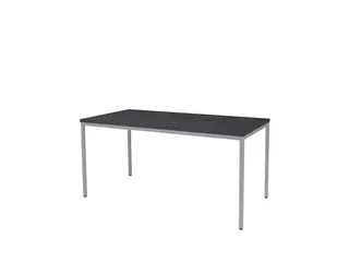Domino Basic Tafel Vaste Hoogte 160x80 houtprint schaduw alu 4-poots - 1